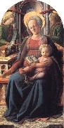 Fra Filippo Lippi Madonna and Child Enthroned with Two Angels Germany oil painting artist